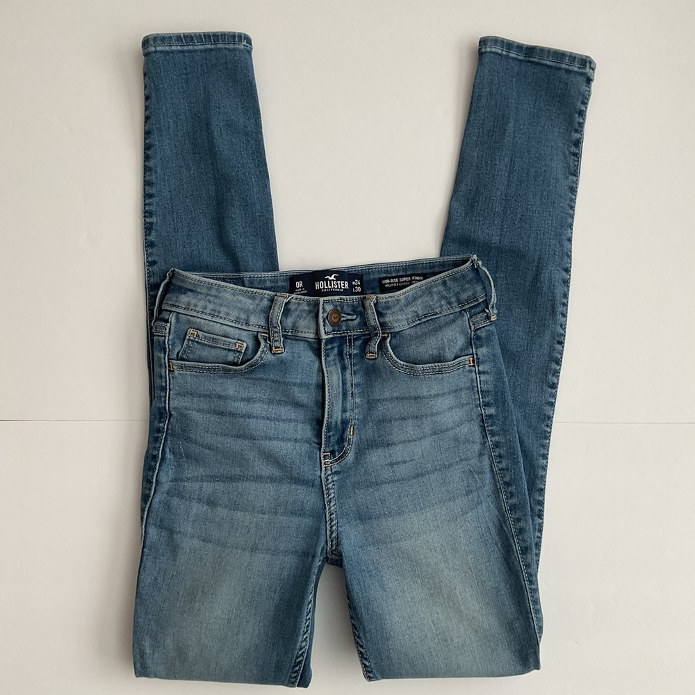 Hollister High Rise Super Skinny Stretch Jeans Size 0R